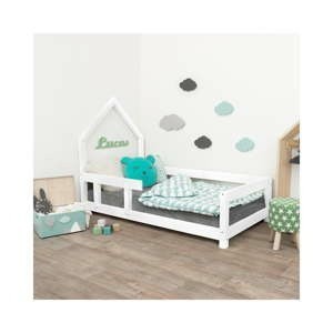 Bílá dřevěná dětská postel Benlemi Poppi
