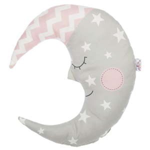 Šedý dětský polštářek s příměsí bavlny Mike & Co. NEW YORK Pillow Toy Moon