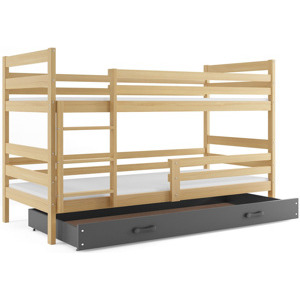 Expedo Patrová postel RAFAL 2 + úložný prostor + matrace + rošt ZDARMA