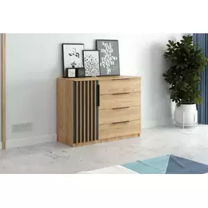 Casarredo Komoda VARGA 120 dub kraft/černá